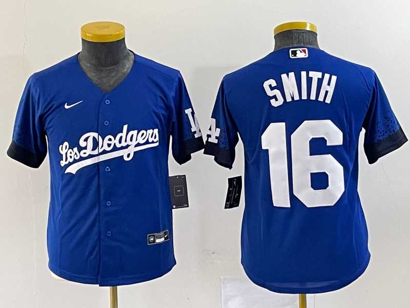 Womens Los Angeles Dodgers #16 Will Smith Blue Stitched Cool Base Nike Jersey->mlb womens jerseys->MLB Jersey